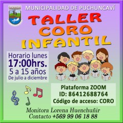 TALLER CORO INFANTIL ONLINE