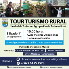 TOUR TURISMO RURAL: PARTICIPA CON NOSOTROS