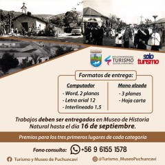 CONCURSO DE RELATOS LOCALES: “HISTORIAS Y VIVENCIAS EN MI COMUNA”