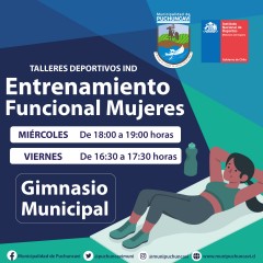 TALLERES DEPORTIVOS:  ENTRENAMIENTO FUNCIONAL PARA MUJERES