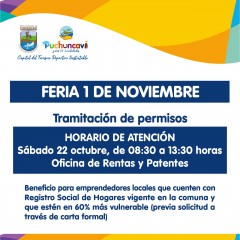 POSTULACIÓN FERIA 1° DE NOVIEMBRE