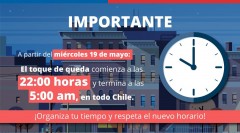 CAMBIO HORARIO TOQUE DE QUEDA