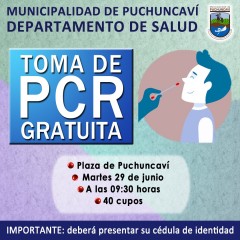 TOMA MUESTRAS PCR EN PUCHUNCAVÍ