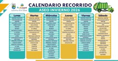 INICIA RECORRIDO DE RECOLECCIÓN DE RESIDUOS EN PERIODO INVERNAL