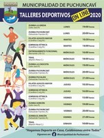 MUNICIPIO COMIENZA HOY A IMPARTIR SUS TALLERES DEPORTIVOS DE MANERA ONLINE