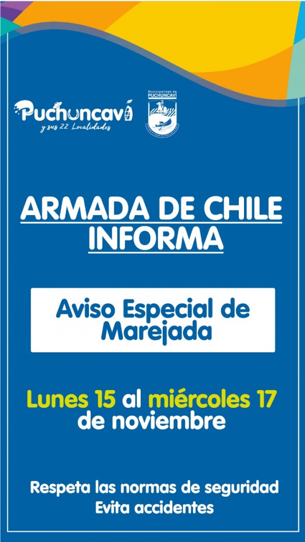 NUEVO EPISODIO DE MAREJADAS SE VIVIRÁN EN LAS COSTAS DE NUESTRA COMUNA