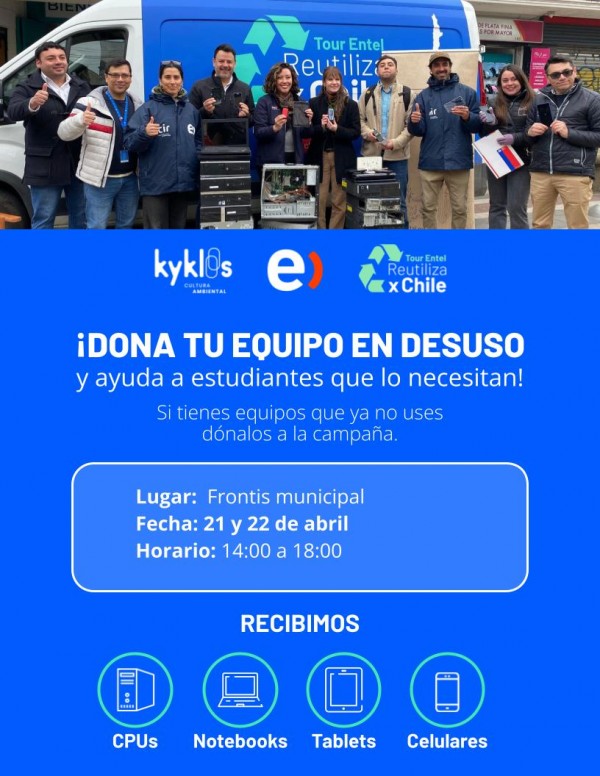 DONA TU EQUIPO EN DESUSO