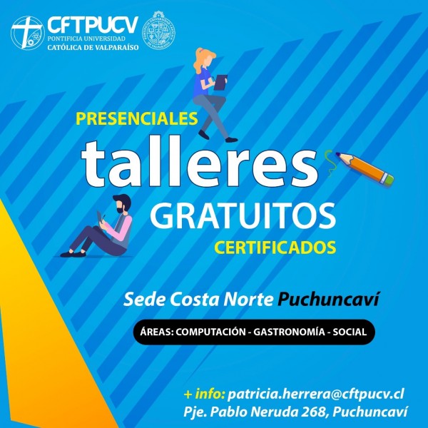 CFT CON SEDE EN NUESTRA COMUNA IMPARTIRÁ TALLERES GRATUITOS