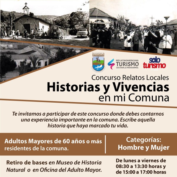 COMPARTE TUS HISTORIAS Y VIVENCIAS EN LA COMUNA DE PUCHUNCAVÍ