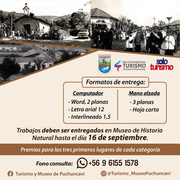 CONCURSO DE RELATOS LOCALES: “HISTORIAS Y VIVENCIAS EN MI COMUNA”