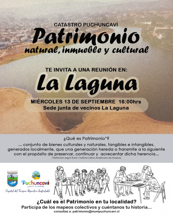 PROYECTO CATASTRO PATRIMONIAL PUCHUNCAVÍ VISITARÁ LA LAGUNA