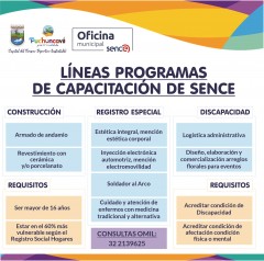 PARTICIPA DEL PROGRAMA DE CAPACITACIÓN DE OFICIOS DE SENCE