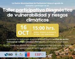 TALLER PARTICIPATIVO PLAN DE ACCIÓN COMUNAL POR EL CAMBIO CLIMÁTICO 